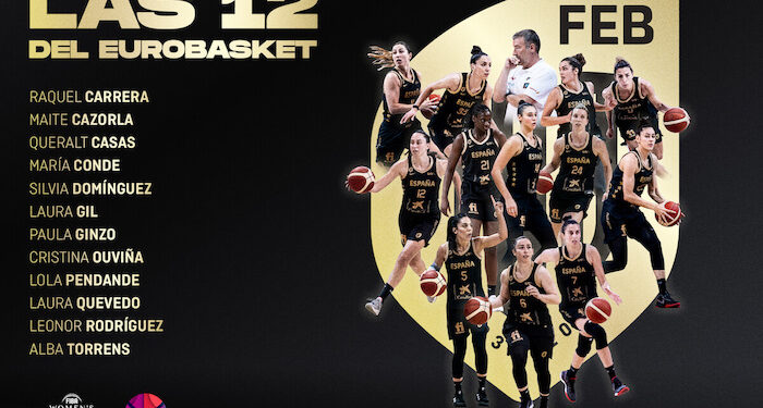Estas son las 12 jugadoras para el Eurobasket 2023