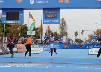 Agnes Ngetich firmó en el Medio Maratón de Valencia la segunda mejor marca de la historia