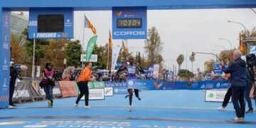 Agnes Ngetich firmó en el Medio Maratón de Valencia la segunda mejor marca de la historia
