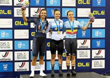 Ainara Albert, plata en la puntuación sub’23, y Leyre Almena, bronce en ómnium júnior, en el Europeo de ciclismo en pista de Anadia