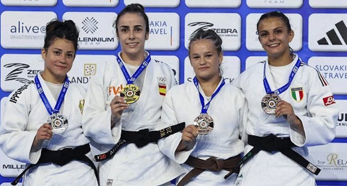 La judoka Aitana Díaz se consagró campeona de Europa júnior en Bratislava