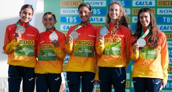 España conquistó dos platas y dos bronces en los Mundiales de marcha por países