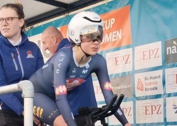 Alejandra Neira fue segunda en la contrarreloj inaugural de la EPZ Omloop Van Borsele