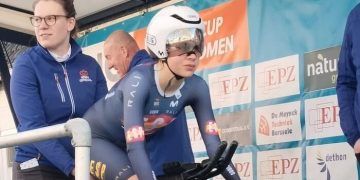 Alejandra Neira fue segunda en la contrarreloj inaugural de la EPZ Omloop Van Borsele