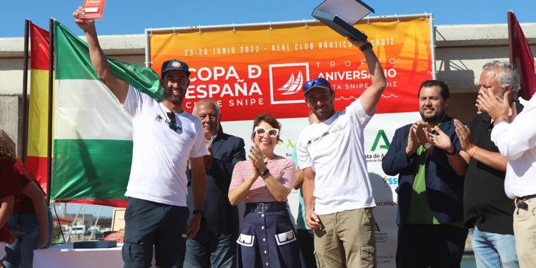 Alfredo González y Cristian Sánchez, ganadores de la Copa de España de Snipe