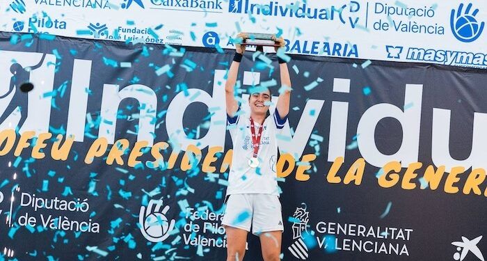 Ana de Beniparrell conquistó su tercer título individual de raspall