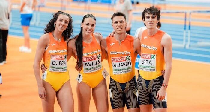 Carmen Avilés, Daniela Fra, Manu Guijarro y Bernart Erta, cuartos en relevo mixto del Europeo