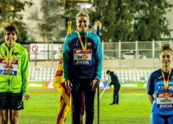 Andrea Alarcón, Natalia Sánchez y Arantza Moreno, campeonas nacionales de lanzamientos largos