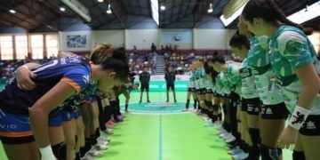 Bera Bera y BM Elche, en un partido de la DHF