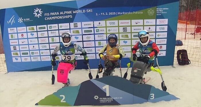 Audrey Pascual logró la plata en el eslalon del Mundial de esquí alpino paralímpico de Maribor