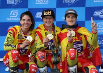 Berta Abellán, Sandra Gómez y Alba Villegas dan forma al triunfo de España en el Trial de las Naciones