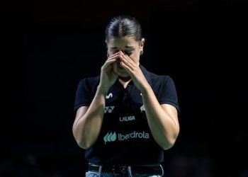 Carolina Marín recibió su homenaje más sentido en Huelva en la cierre del campeonato de Europa