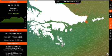 ‘Use It Again’ cruza el estrecho de Le Marie hacia Hornos