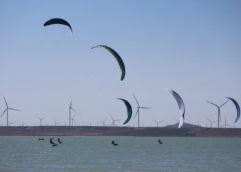 Juan Manuel Goytia, campeón de la Copa de España de Kite Surf en aguas interiores