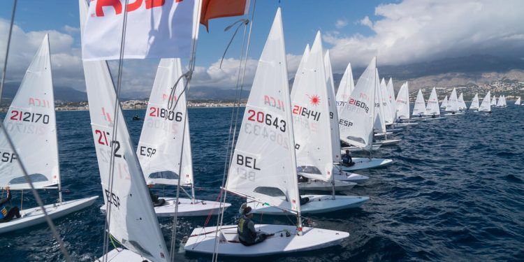 Pep Cazador, Agustín Vidal y Gonzalo Suárez, podio de la Copa de España ILCA 7