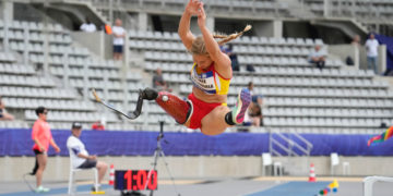 Nagore Folgado-Javier Zaplana, bronce mundial en los 100 metros T12