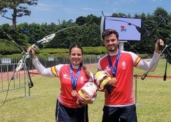 Elia Canales y Andrés Temiño, bronce por equipos mixto en la Copa del Mundo de Yecheon
