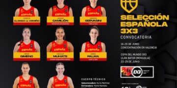 Decididas las ocho jugadoras para la Copa del Mundo 3×3 de Mongolia