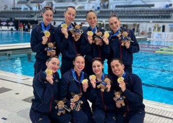 España, oro en equipo libre en la Copa del Mundo de natación artística en Markham