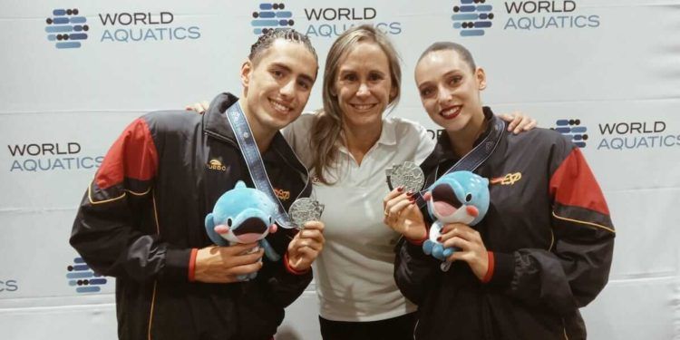 Emma García y Dennis González logran en dúo mixto una plata mundial para la historia