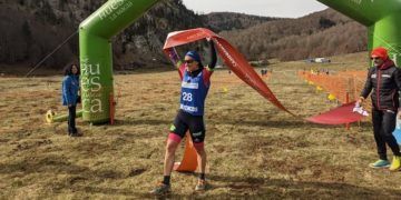 Enara Oronoz, campeona de España de triatlón de invierno en Ansó