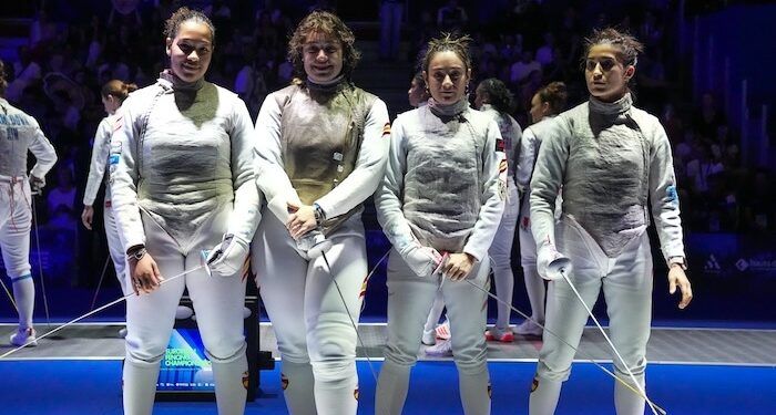España rozó el podio de florete por equipos en los campeonatos de Europa de esgrima