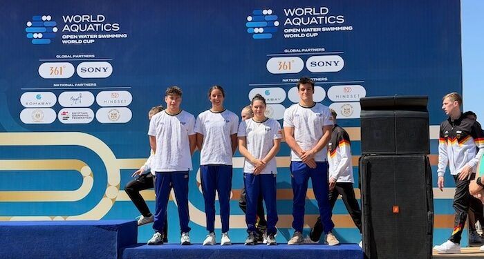 España, bronce en relevos mixtos de la Copa del Mundo de aguas abiertas en Somabay