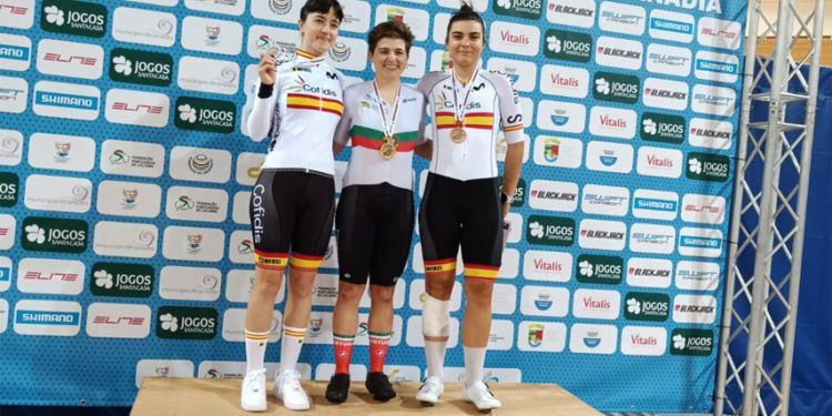 Eukene Larrarte y Eva Anguela subieron al podio en el Ómnium del Trofeu Internacional Artur Lopes