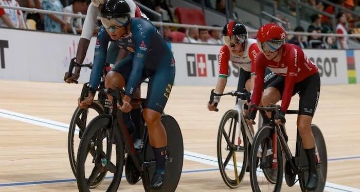 Eva Anguela concluyó en sexta posición en el scratch del Mundial de pista de Shanghái
