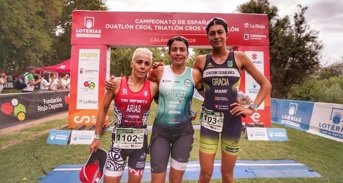 Eva María Sánchez se impuso en el campeonato de España de duatlón cros 2026 en Calahorra