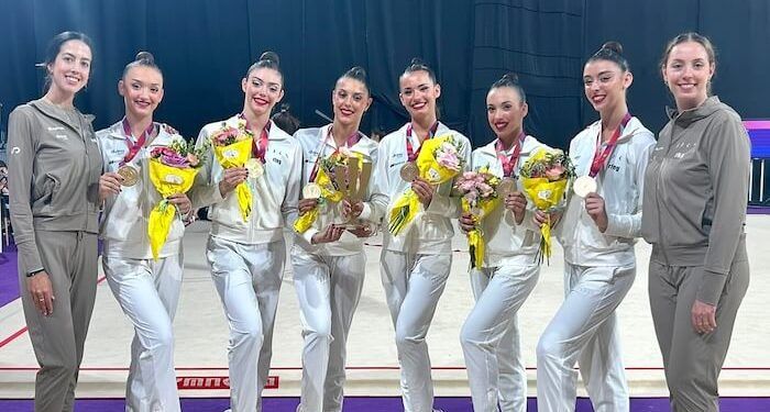 El conjunto español de rítmica se impuso en la general de la Copa del Mundo de Cluj Napoca