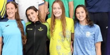 Herrero, Daza, Juste y Campabadal sellaron el billete para París 2024 en relevo de 4×200 libre