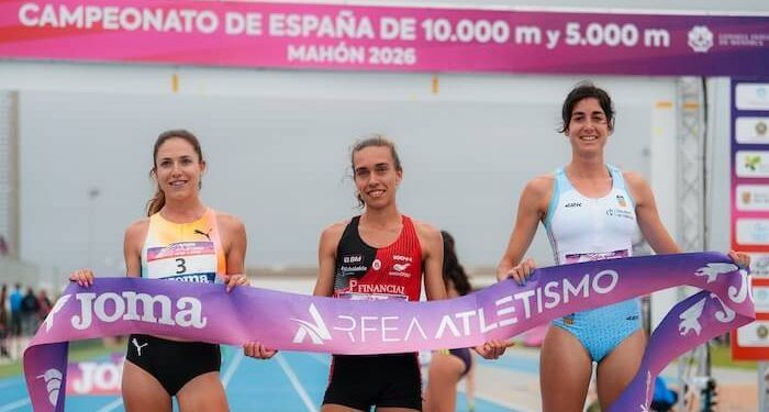 Idaira Prieto revalidó el título de campeona de España de 10.000 metros en Mahón
