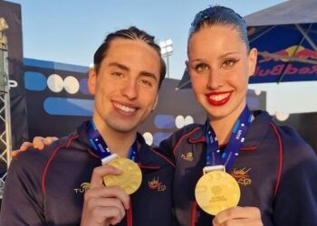 Iris Tió y Dennis González, oro en Dúo Mixto Técnico