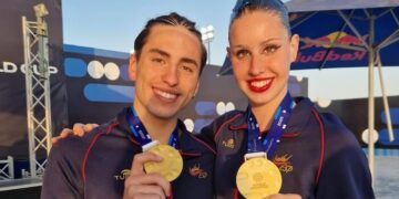 Iris Tió y Dennis González, oro en Dúo Mixto Técnico