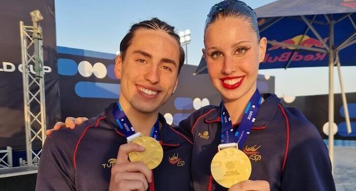Iris Tió y Dennis González, oro en Dúo Mixto Técnico