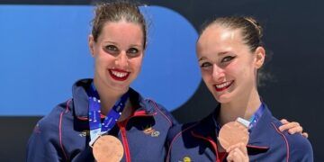 Iris Tió y Lilou Lluís se adjudicaron un bronce en el Dúo Libre al ritmo de ‘Tsar B’ en Egipto