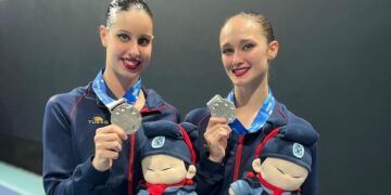Iris Tió y Lilou Lluis, subcampeonas en Dúo Libre en la Super Final de la Copa del Mundo de Xi’an