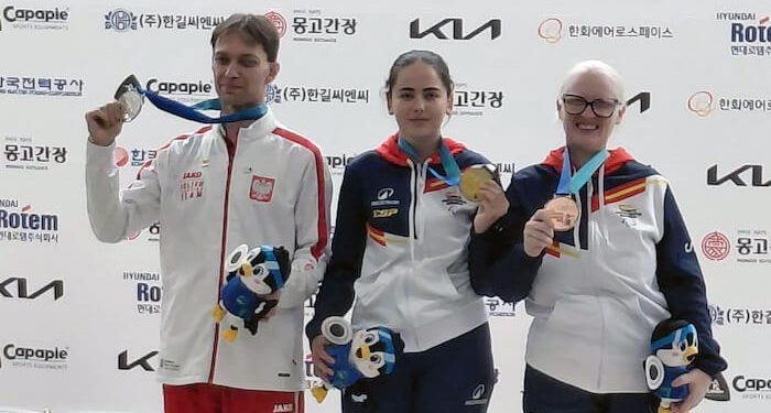 Oro para Isabel López y bronce para Sonia Rivero en el Mundial de tiro con carabina para personas ciegas en Changwon