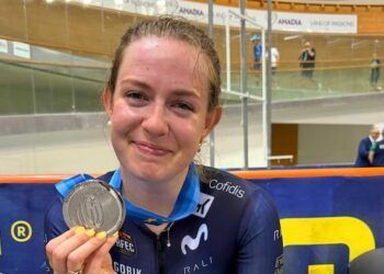 Isabella Escalera, subcampeona de Europa sub’23 de eliminación de ciclismo en pista