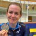 Isabella Escalera, subcampeona de Europa sub’23 de eliminación de ciclismo en pista