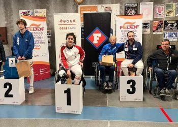 Judith Rodríguez, campeona de España de esgrima en silla en florete