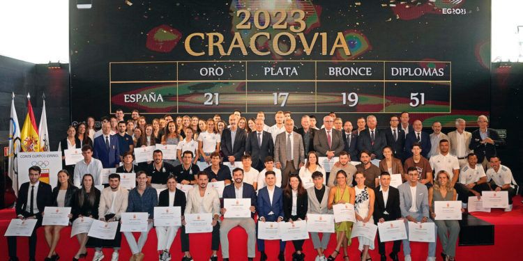 El COE rinde homenaje a los medallistas de los Juegos Europeos de Cracovia 2023