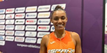 Ana Peleteiro, campeona de Europa de triple salto en Roma