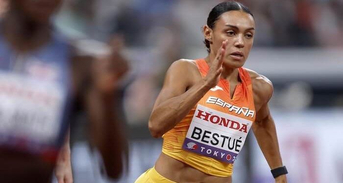 Jaël-Sakura Bestué accedió a las semifinales de los 200 metros en el Mundial de Tokio