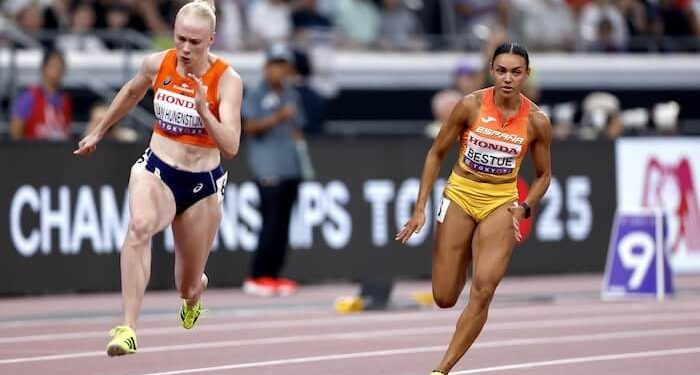 Jaël-Sakura Bestué accedió a las semifinales de los 200 metros en el Mundial de Tokio