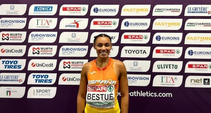 Jaël-Sakura Bestué, séptima en la final de los 200m del Europeo de Roma