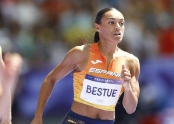Jaël-Sakura Bestué finalizó su competición de los 200 metros en los Juegos de París