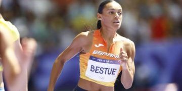 Jaël-Sakura Bestué finalizó su competición de los 200 metros en los Juegos de París