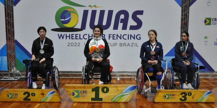 Judith Rodríguez, campeona en espada en la Copa del Mundo de esgrima de Sao Paulo